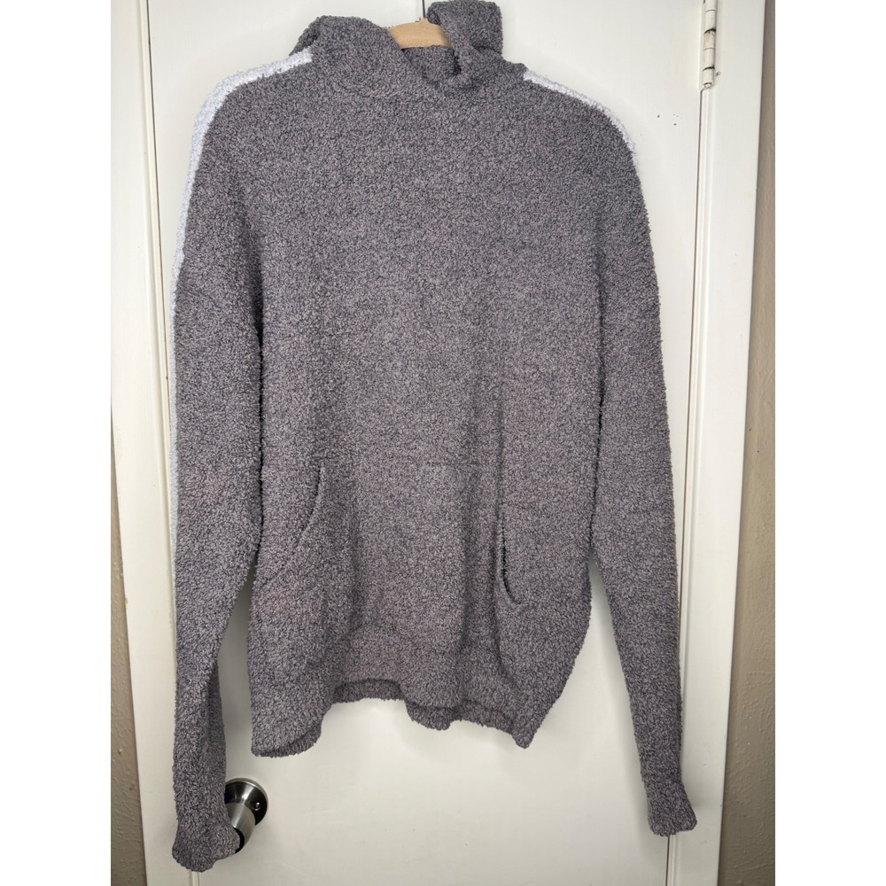 Skims Hoodie Dark Beige w/ White Stripe Pullover S/M
